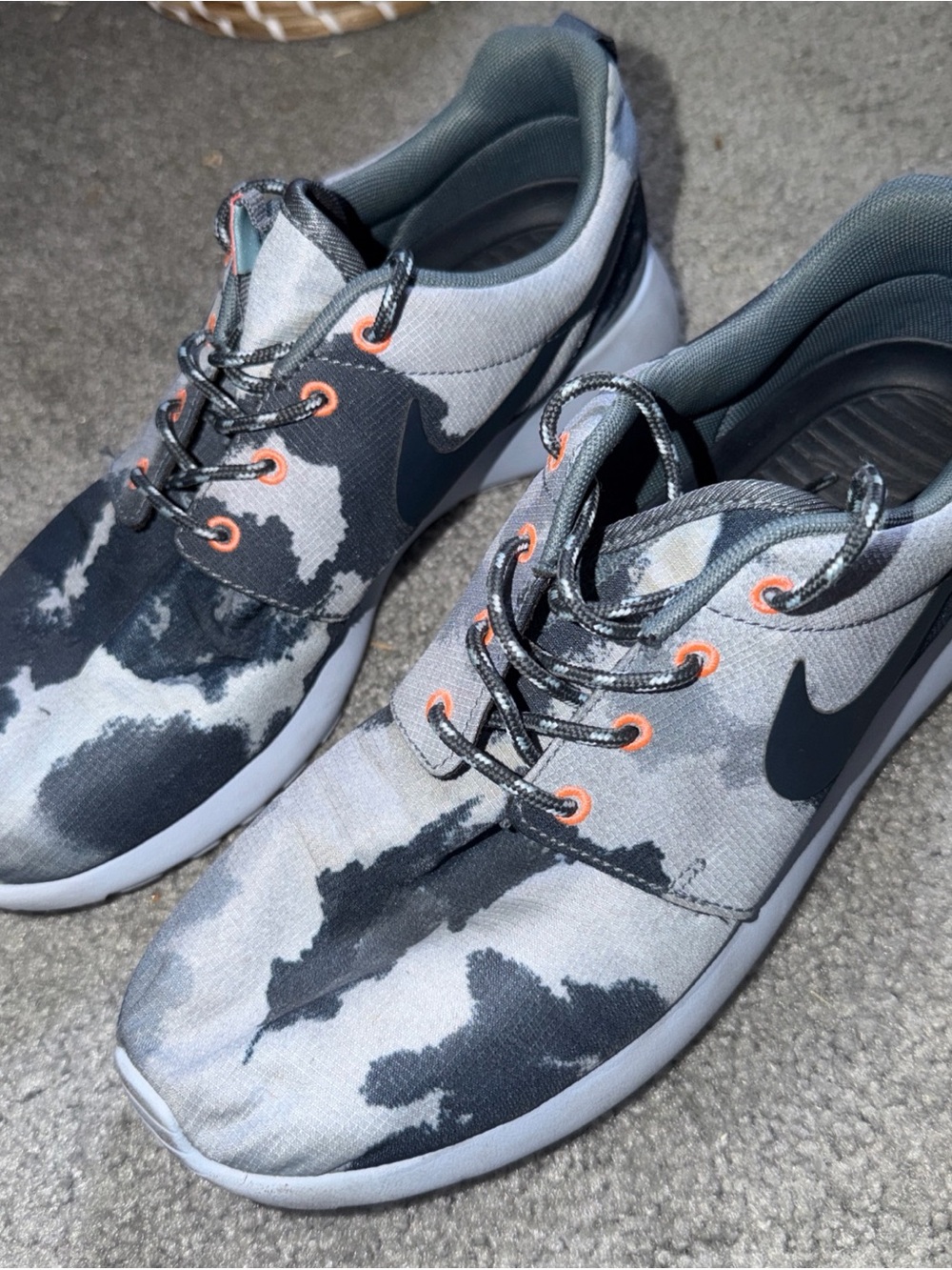 Nike Women’s Gray Black Camo Athletic Shoes -size 8